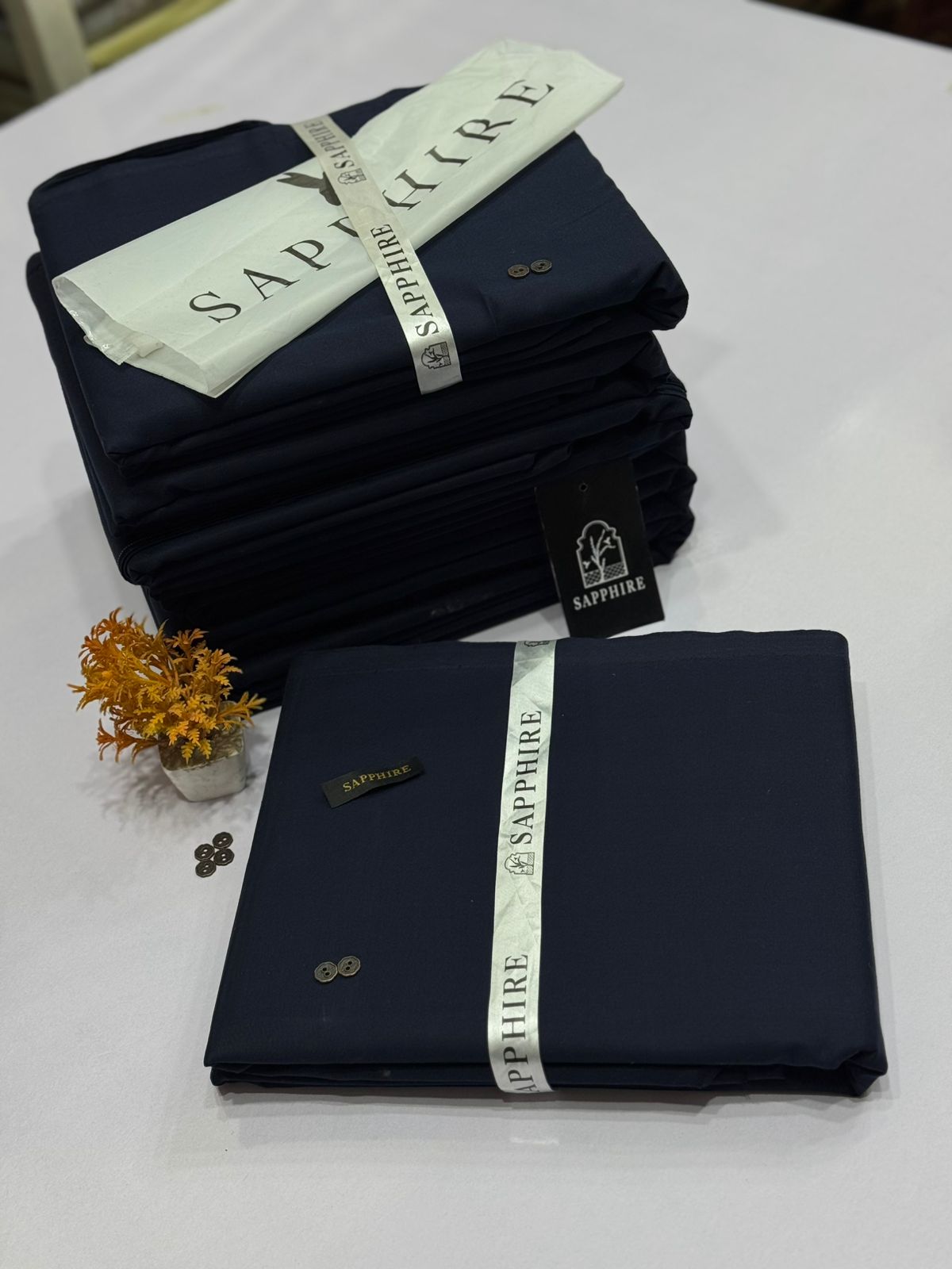 SAPPHIRE Mens Soft Cotton Unstiched Suit