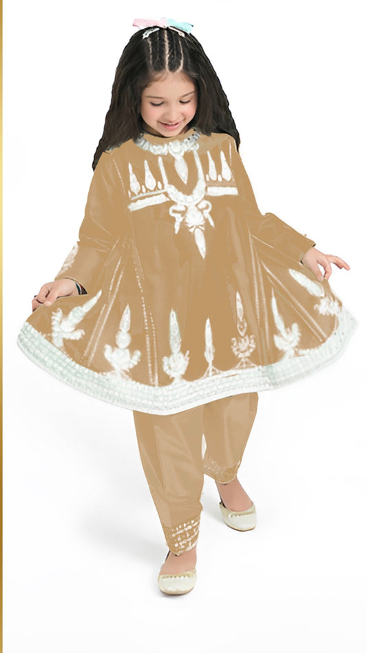 MARIA B Kids Embroidered 2 Piece Unstiched Suit