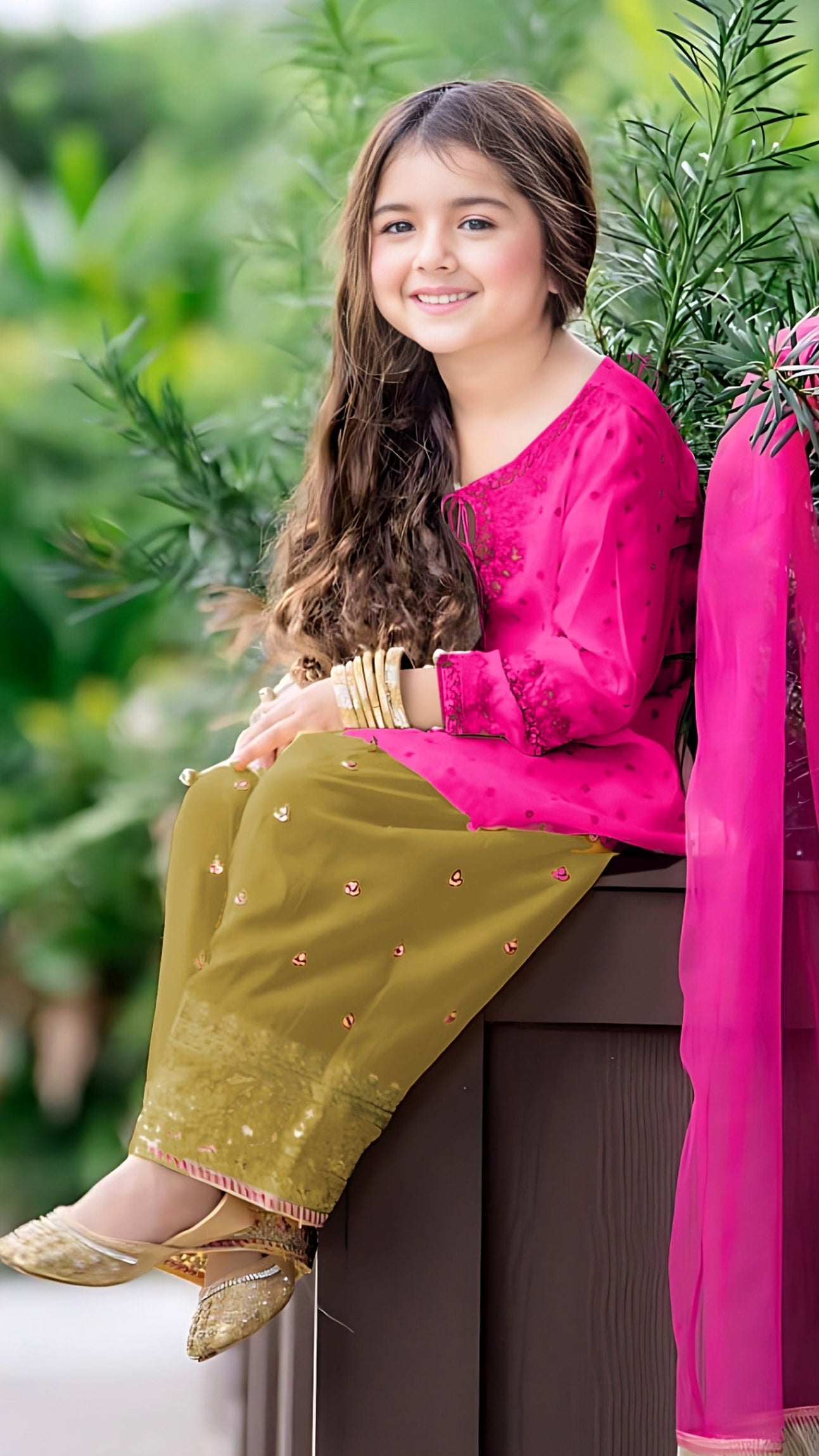 MARIA B Kids Embroidered 2 Piece Unstiched Suit