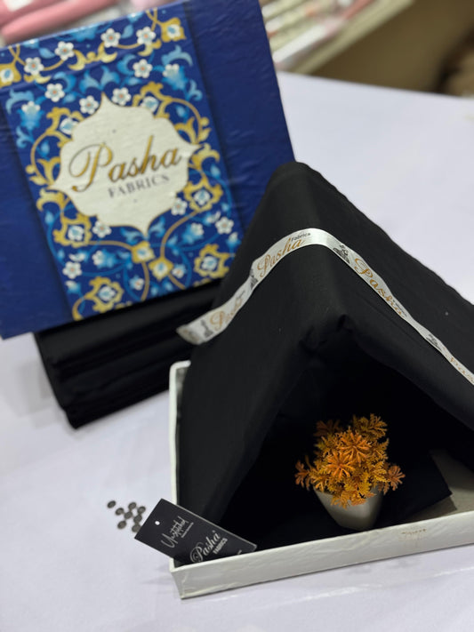 PASHA Mens Soft Cotton Unstiched Suit