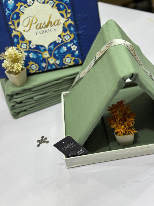 PASHA Mens Soft Cotton Unstiched Suit