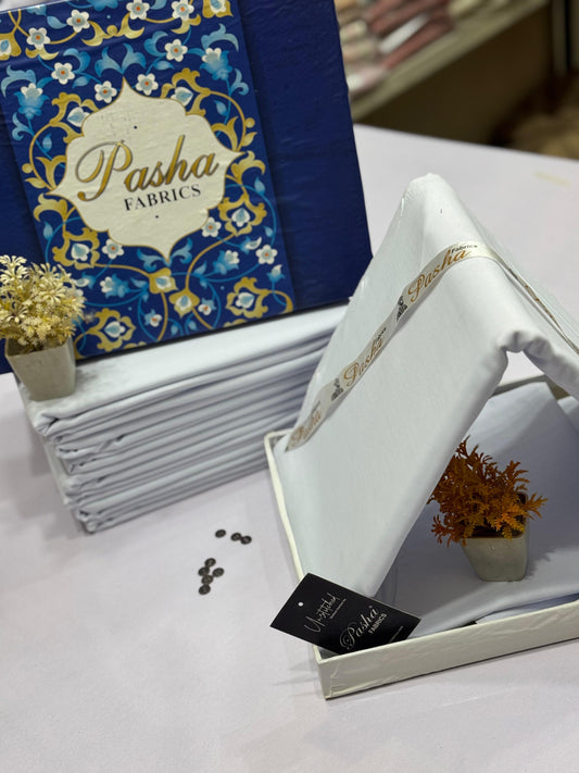 PASHA Mens Soft Cotton Unstiched Suit