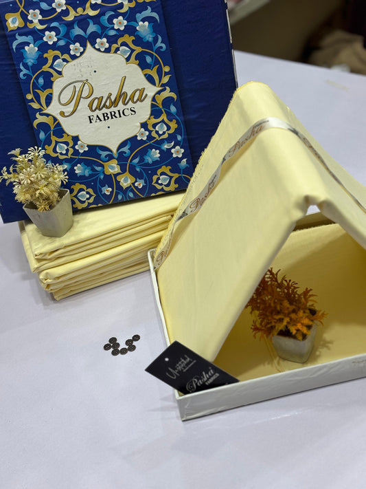 PASHA Mens Soft Cotton Unstiched Suit